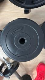 Losse gewichten en twee halters, Sport en Fitness, Fitnessmaterialen, Ophalen, Zo goed als nieuw, Dumbbell