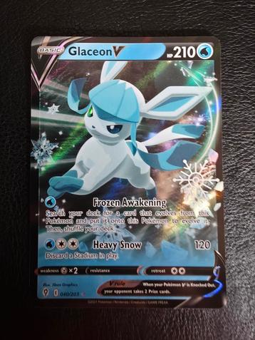 Glaceon V #040 sword shield evolving skies  beschikbaar voor biedingen