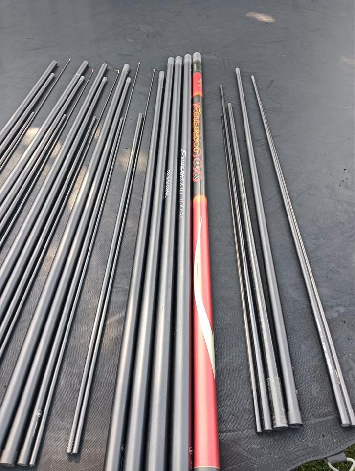 Shimano fireblood 13m AX, Watersport en Boten, Hengelsport | Witvissen, Gebruikt, Complete set, Ophalen