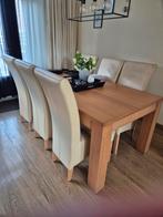 T.e.a.b. Eetkamertafel met 6 stoelen, Ophalen, Gebruikt, Modern, 6 tot 8 stoelen