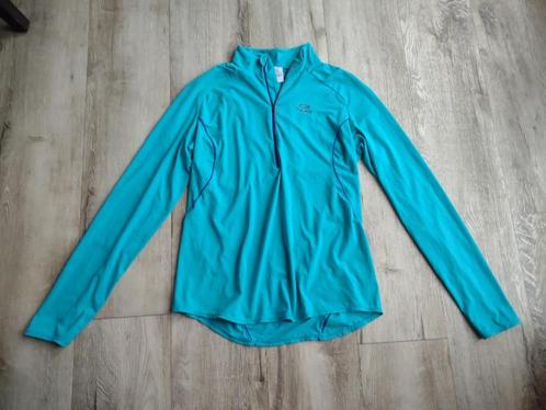 Prachtige blauwe skipully, sportshirt lange mouwen, maat 42., Kleding | Dames, Truien en Vesten, Zo goed als nieuw, Maat 42/44 (L)