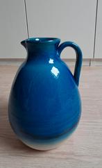 Blauwe kruik/vaas, Ophalen, Blauw, Minder dan 50 cm, Glas