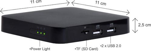 Mediabox LINUX 4K UHD 2160P H265, Caravans en Kamperen, Caravan accessoires, Zo goed als nieuw, Ophalen of Verzenden