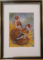 OPRUIMING schilderij puttertjes - origineel cadeau puttertje, Antiek en Kunst, Kunst | Schilderijen | Klassiek, Ophalen of Verzenden