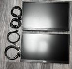 2x Philips Monitor 240V5QDAB/00, Ophalen, Full HD, 60 Hz of minder, Gebruikt