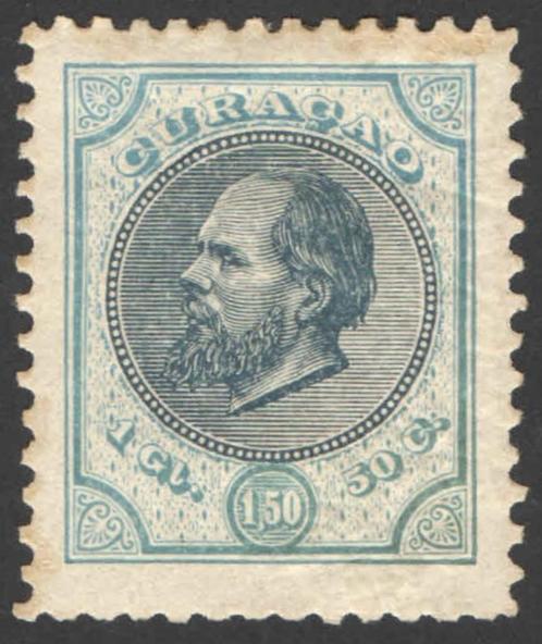Curacao NVPH nr 11 ongebruikt Koning Willem III 1889, Postzegels en Munten, Postzegels | Nederlandse Antillen en Aruba, Postfris