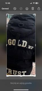 Winterjas in gold we trust maat m, Kleding | Heren, Jassen | Winter, Ophalen of Verzenden, Zo goed als nieuw, Zwart