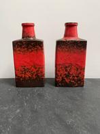 Iconisch rode Fat Lava vazen, Huis en Inrichting, Woonaccessoires | Vazen, Ophalen of Verzenden, Zo goed als nieuw, Rood, Minder dan 50 cm