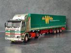Tekno De Wilde Scania 142 met huifoplegger 84024, Hobby en Vrije tijd, Modelauto's | 1:50, Nieuw, Tekno, Bus of Vrachtwagen, Info@tekno.nl
