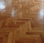visgraat houten vloer, Huis en Inrichting, Stoffering | Vloerbedekking, Parket, Gebruikt, Ophalen of Verzenden, 10 tot 25 m²