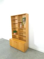 Hoge LP boekenkast met planken uit Zweden vintage wandkast, 100 tot 150 cm, Ophalen of Verzenden, 150 tot 200 cm, 25 tot 50 cm
