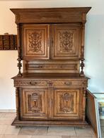 Antieke houten kast met houtsnijwerk, Ophalen