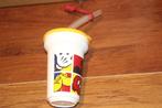 disney drinkbeker met rietje, Verzamelen, Ophalen of Verzenden, Gebruikt