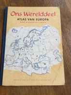 Atlas van Europa Ons Werelddeel W Bakker en H. Rusch, Overige atlassen, Zo goed als nieuw, W. Bakker en H. Rusch, 1800 tot 2000