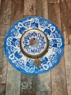 Mooie oude klok frans/delfts blauw werking onbekend, Ophalen
