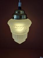 Art Deco Hanglamp, Ophalen of Verzenden, Gebruikt, Glas, Minder dan 50 cm