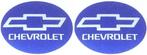 Chevrolet metallic sticker set rond #6, Auto diversen, Autostickers, Ophalen of Verzenden