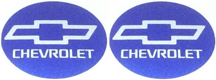 Chevrolet metallic sticker set rond #6, Auto diversen, Autostickers, Ophalen of Verzenden