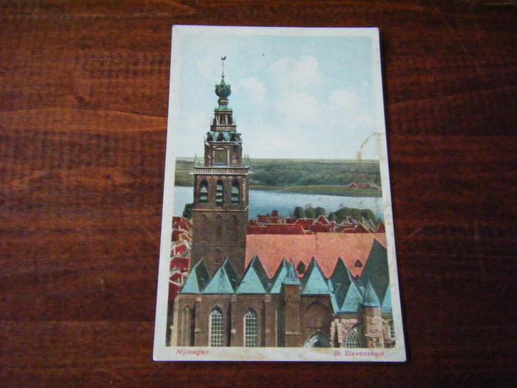 M36 - Nijmegen - St Stevenskerk - Waal - Oud, Verzamelen, Ansichtkaarten | Nederland, Gelderland, 1940 tot 1960, Ophalen of Verzenden