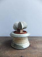 natuurlijk aards vintage bloempotje handwerk met verzenden, Verzenden