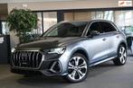 Audi Q3 45 TFSI e S-Line 245 PK Led Keyless Cam Navi Virtual, Auto's, Audi, Gebruikt, Zwart, 4 cilinders, Leder en Stof