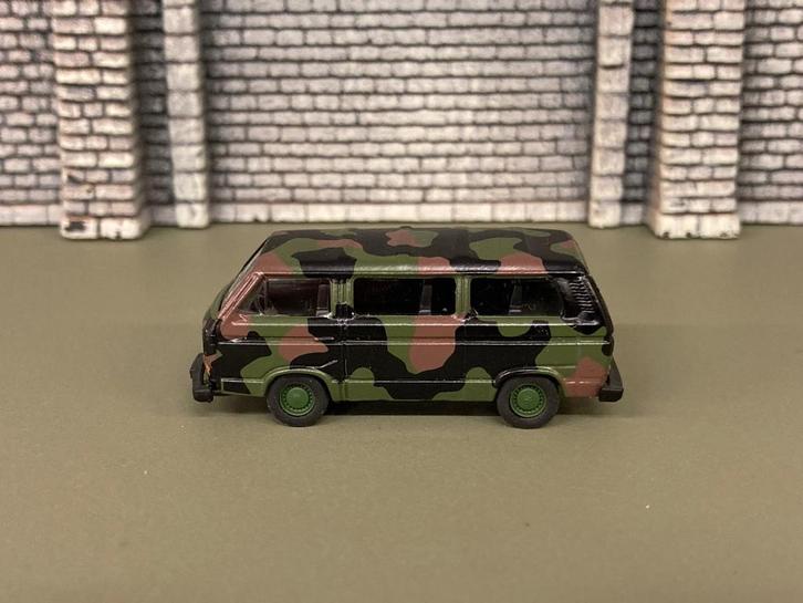 Schuco H0 / 45-263-6600 Military 87 - Personenbusje, Hobby en Vrije tijd, Modelauto's | 1:87, Zo goed als nieuw, Bus of Vrachtwagen