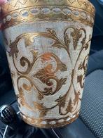 Antieke Italiaanse prullenbak met gouden details, Ophalen of Verzenden