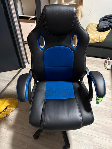 Gebruikte Gaming/Bureaustoel - Zwart/Blauw beschikbaar voor biedingen