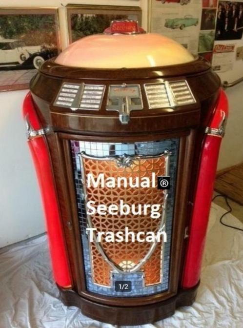 Manual Handleiding seeburg trashcan 146 147 148 (1946-1948), Verzamelen, Automaten | Jukeboxen, Overige merken, 1970 tot heden