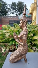 Boeddha,Buddha Tempelwachter Thailand,Teppanom vrouw ,brons,, Ophalen of Verzenden, Zo goed als nieuw