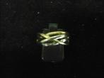 14 karaat gouden ring wit/geel, Sieraden, Tassen en Uiterlijk, Ringen, Gebruikt, Ophalen of Verzenden, 17 tot 18, Dame of Heer