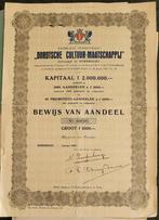 waardepapieren Dordtse Cultuur Maatschappij groot F1000, Ophalen of Verzenden, Voor 1920, Aandeel