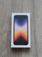 iPhone SE (2022) black 64gb ongeopend in doos met garantie, Ophalen, Zwart, Nieuw, 64 GB