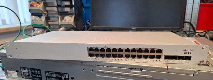 Cisco Meraki MS225-24-HW unclaimed gigabit switch, Computers en Software, Netwerk switches, Refurbished, Ophalen of Verzenden