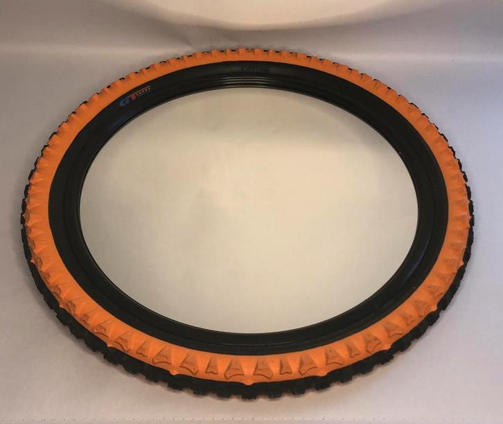 Vintage IKEA VÖLDA - unieke oranje/zwarte band – eyecatcher!, Huis en Inrichting, Woonaccessoires | Spiegels, Gebruikt, Minder dan 50 cm