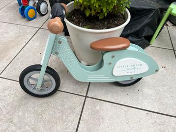 Little Dutch Loopscooter Blauw Zo Goed Als Nieuw beschikbaar voor biedingen