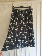 Midi lange rok bloemen print maat 42 xl h&m mango, Zwart, Maat 42/44 (L), Ophalen of Verzenden, Zo goed als nieuw