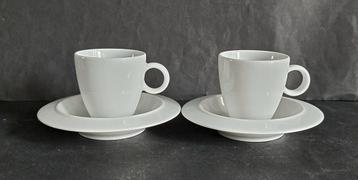 Allessi Bavero 2 espresso kop/schotels. Achille Castiglioni. beschikbaar voor biedingen