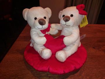 Lieve Beertjes op Kussen - Cadeau voor Verliefden! beschikbaar voor biedingen