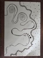 Abstracte Lijnkunst op A3, Ophalen of Verzenden