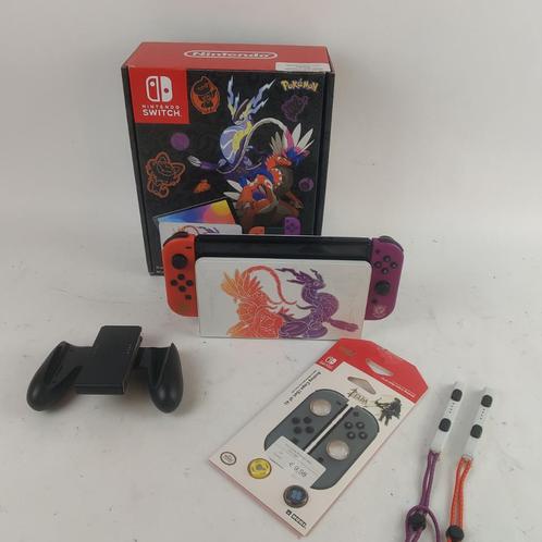 Nintendo Switch OLED Pokemon Scarlet en violet editie, Spelcomputers en Games, Games | Nintendo Switch, Zo goed als nieuw, Overige genres