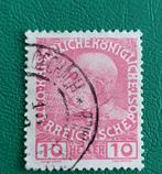 Oostenrijkse postzegel 10 Heller - Keizer Frans Jozef I, Ophalen of Verzenden, Gestempeld