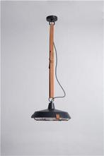 Zuiver lamp zwart met leer 2x, Ophalen, Zo goed als nieuw, Minder dan 50 cm