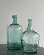 Antieke groene vintage italiaanse gistflessen Viresa, Ophalen of Verzenden