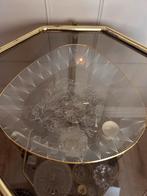 Vintage Glazen Schaal met Gouden Rand, Antiek en Kunst, Ophalen of Verzenden