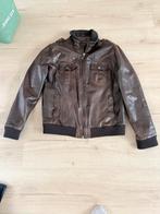 Mooie leren jas, Ophalen of Verzenden, Zo goed als nieuw, Maat 56/58 (XL), Bruin
