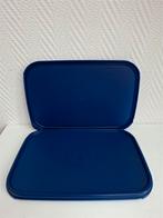 T007 Deksel Ruimtespaarder, rechthoek, Tupperware, Huis en Inrichting, Keuken | Tupperware, Ophalen of Verzenden, Nieuw, Blauw