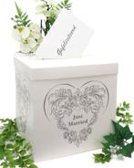 Schitterende 'Just Married' enveloppendoos., Ophalen of Verzenden, Nieuw, Feestartikel, Geboorte of Huwelijk