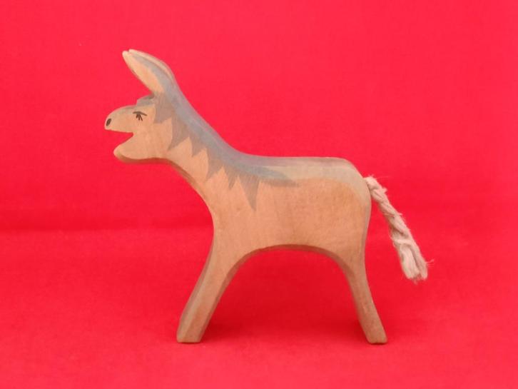 Ostheimer houten dierenfiguur - ezel / ezeltje / ezelveulen, Kinderen en Baby's, Speelgoed | Houten speelgoed, Gebruikt, Overige typen