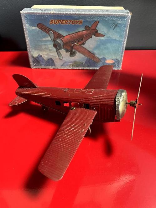 Paya Hermanos Supertoys 1007  (vliegtuig Junker 1927), Antiek en Kunst, Antiek | Speelgoed, Ophalen of Verzenden